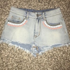 Kendall and Kylie high rise shorts